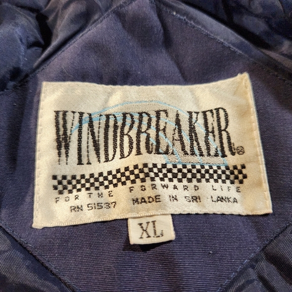 Vintage Blue Windbreaker- Men's XL - Picture 4 of 6